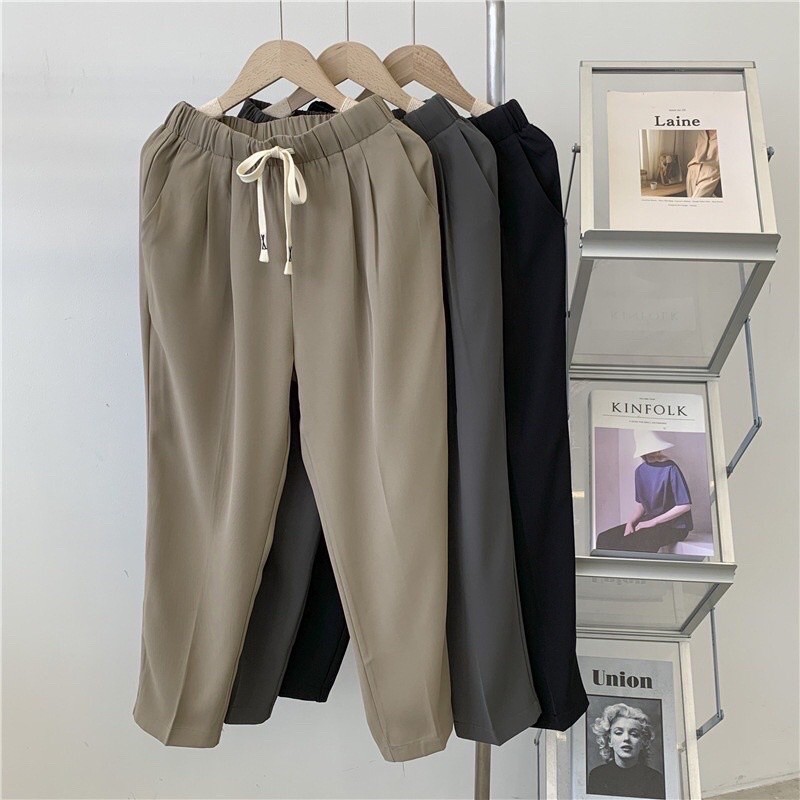 Travel Daily Women's baggy pants elastic waist super hot | 女士宽松裤 松紧腰部超热 - Image 2