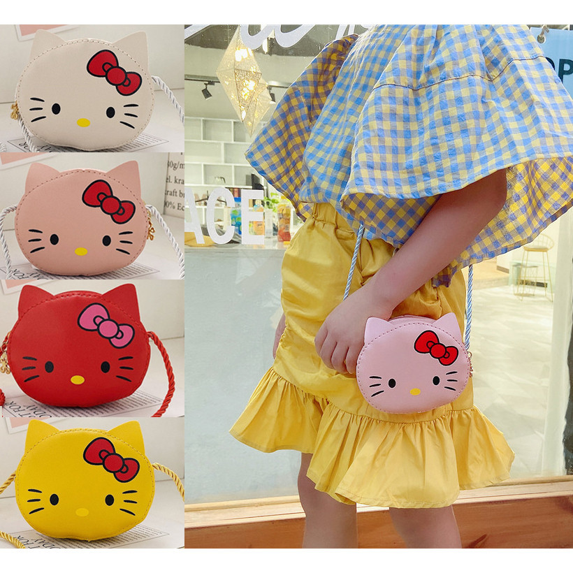 Kids Handbag Korean Girls Cute Coin Purse Children For Girl Cartoons Shoulder Bag SlingBag Kanak-Kanak