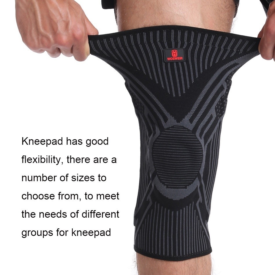 Versatile Essential Worthdefence 1/2PCS Silicon Padded Basketball Knee Pads Patella Brace Kneepad Joint Support Fitne... - Image 4