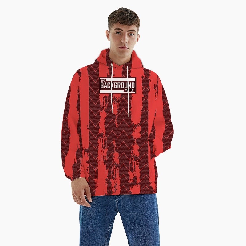 Quality Essential Jersey 3D Digital Printed Hoodie Fashion Autumn Winter Hooded Sweatshirt Foreign Trade Cross-Border... - Image 3