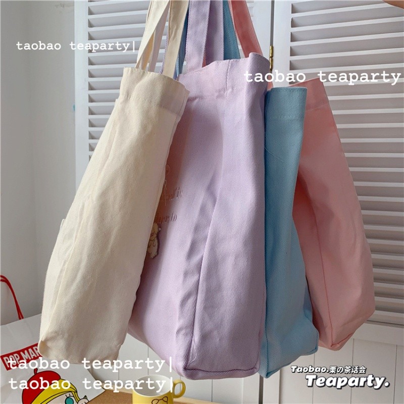 Style Fashion TSCfashion Ins Canvas Bag Female Student Korean Version of New All-match Shoulder Japanese Simple Handb... - Image 3