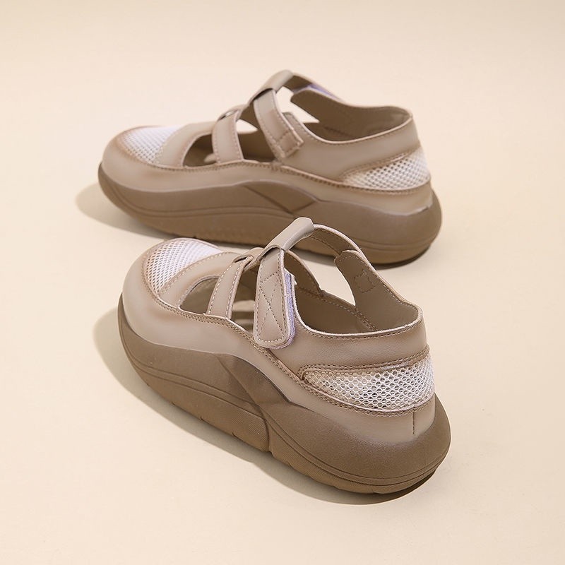 Have Multi Net red Baotou hollow out fashion sandals women 2022 thick bottom leisure sports Roman Ainna Durable Reliable - Image 5