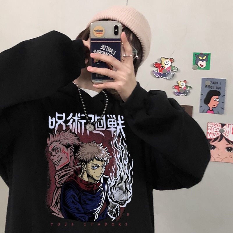 Have Multi Unisex Japanese Anime Jujutsu Kaisen Hoodies Men Yuji Itadori Cartoon Sweatshirts Kawaii Gojo Satoru Graph...
