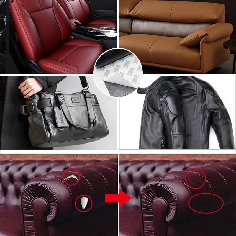 Multi Have Strong 3M Glue Self Adhesion PU Leather Sofa Repair Stickers Car Seat Bedside Hole Patches Sticker Quality...