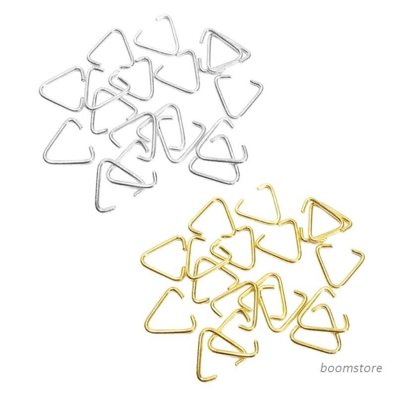 Must Essential Boom 100PCS/Set Triangle Open Rings Coordinating Shape Extra Thickness Hold Sturdy Attach Easily Bend ... - Image 3