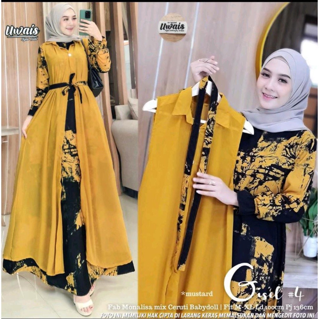 Multi Quality New JUMBO Gamis SUPER PLUS BLAZER Separate// MONALISA XXXL LD 130 //OUTER - Image 3