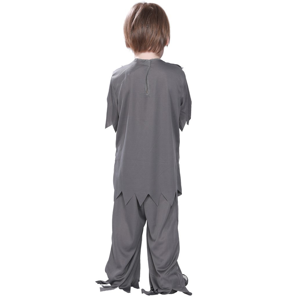 Versatile Quality Ready StockSkeleton Zombie Boy Costumes Halloween Costume Kids Scary Carnival Party Skull Ghost Hor... - Image 2