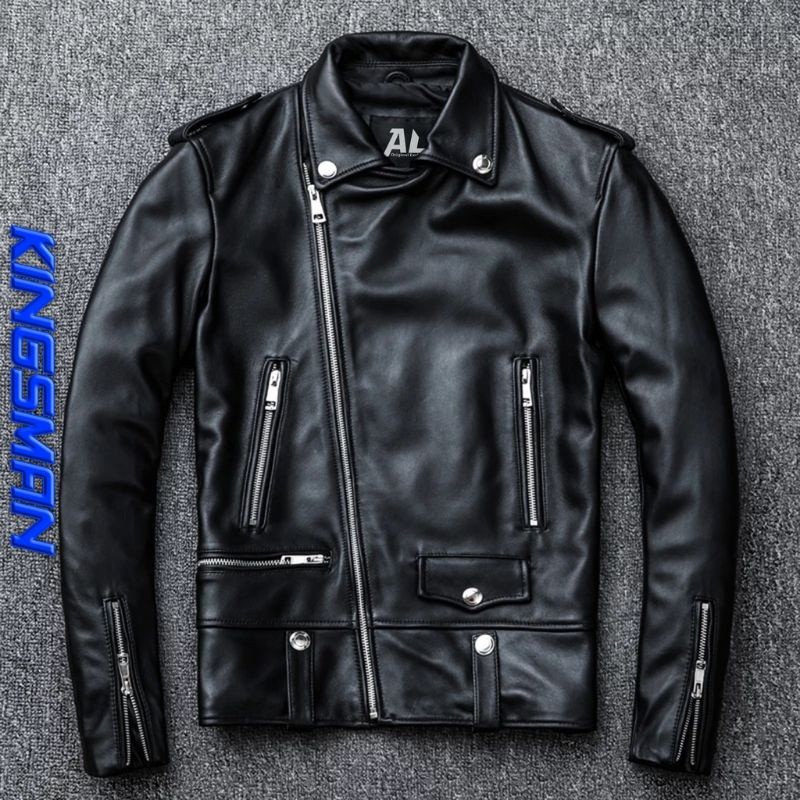 Versatile Essential PRIA Men's Leather Jacket Ramones Goatss Bigsize/Size S M L XL 2XL X3L X4L X5L Purpose - Image 5