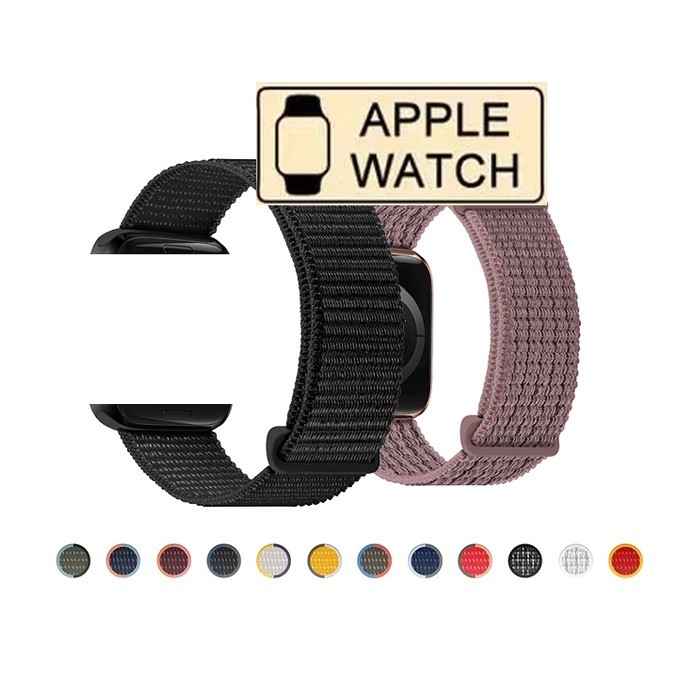 Fashion Outdoor Nylon Loop iWatch Band Strap Compatible Watch Series 8 7 6 SE 5 4 3 2 1 Watchband 38mm 40mm 42mm 44mm... - Image 5