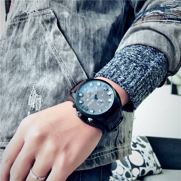 Purpose Have [] tangan lelaki waterproof jam murah Eropah dan amerika syarikat tentera angin besar dail perniagaan Qu... - Image 3