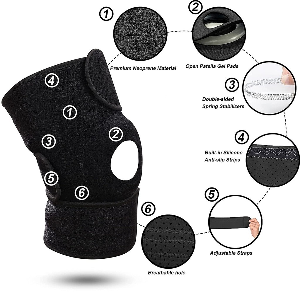 Have Purpose Kenner 4 Spring Knee Guard Support Pad Brace Patella Lutut Protect Pain Quality - Image 2