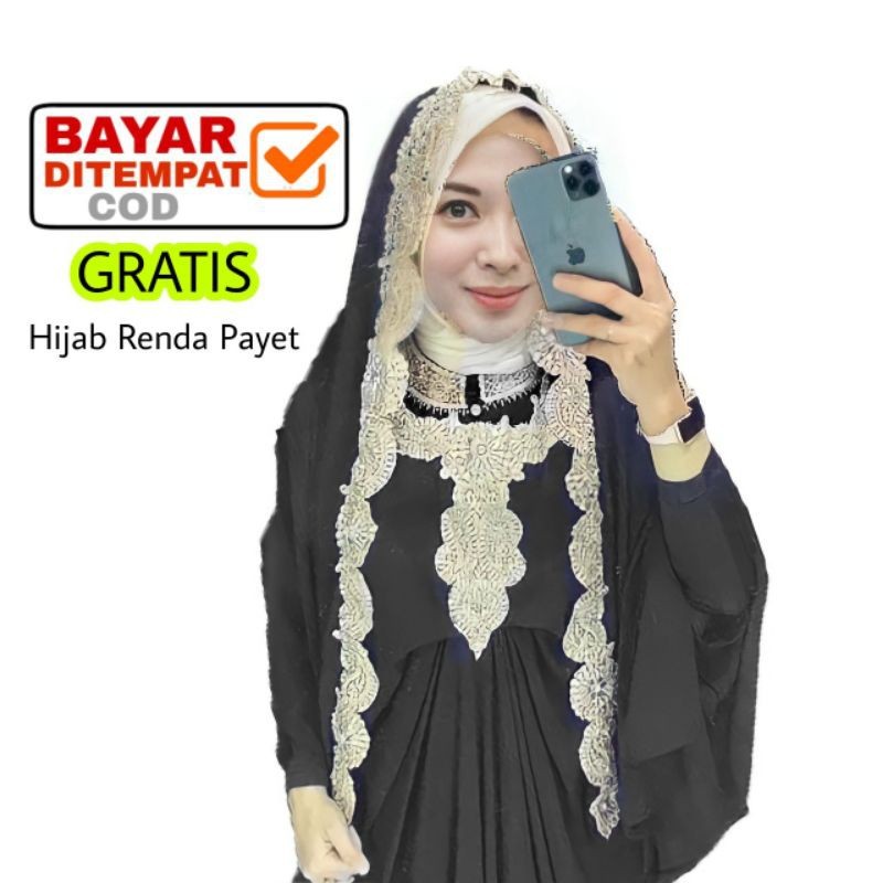 Durable Purpose Kaftan Sequin Women Fitriana Lace Eid Invitation Premium Jumbo Celebration - Image 3