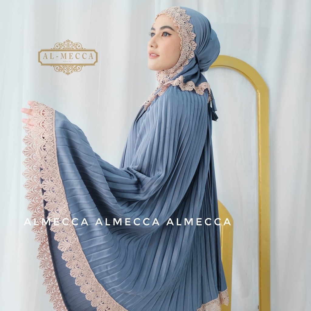 Must Reliable Almecca Mukena Adult Plisket Daily Al-Mecca Lace Luxury Quality Premium - Image 3