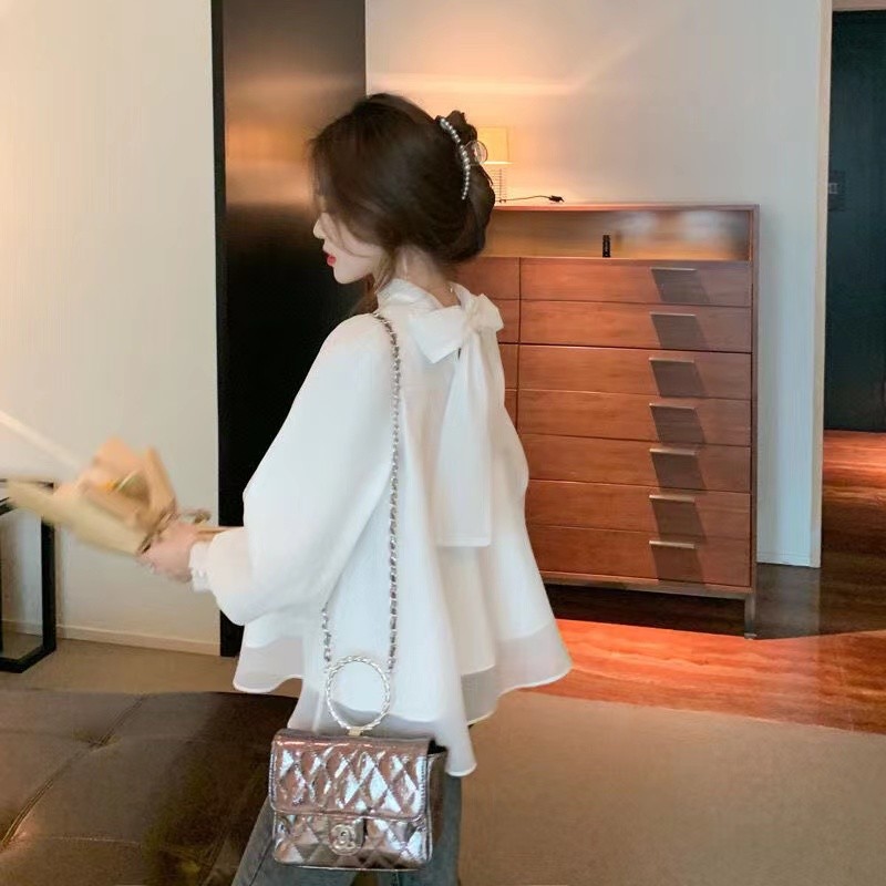 Multi Reliable Korean Style Women Ladies Loose Long Sleeve Shirt Blouse Baju Wanita Lengan Panjang New Ready Stock - Image 3