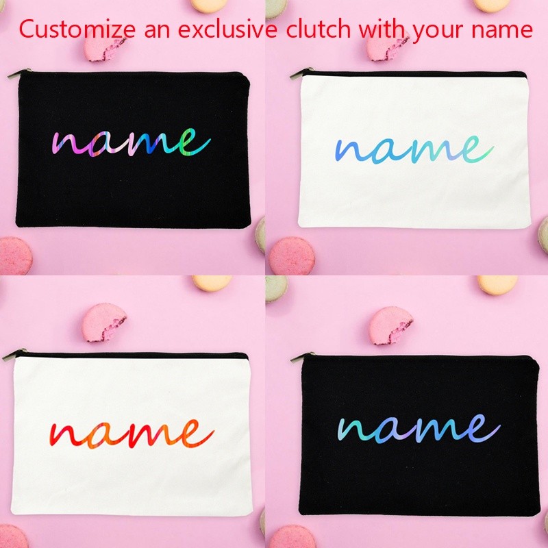 Chic Daily Customize Exclusive Clutch Bag Your Name Fashion Pencil Case Cosmetic Custom Holiday Gift Birthday Outdoor... - Image 2