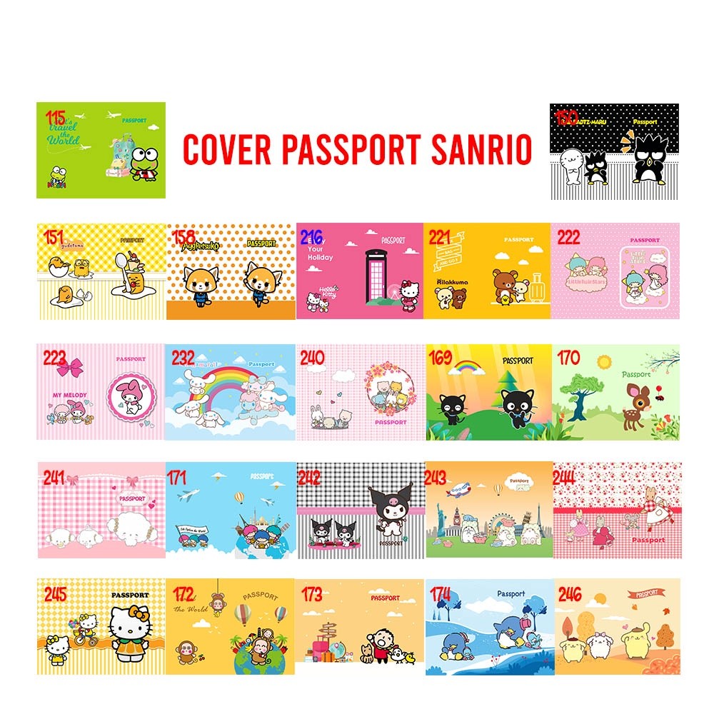 Purpose Multi Sanrio Series Passport Cover Character Case Document Organizer Have Reliable - Image 5