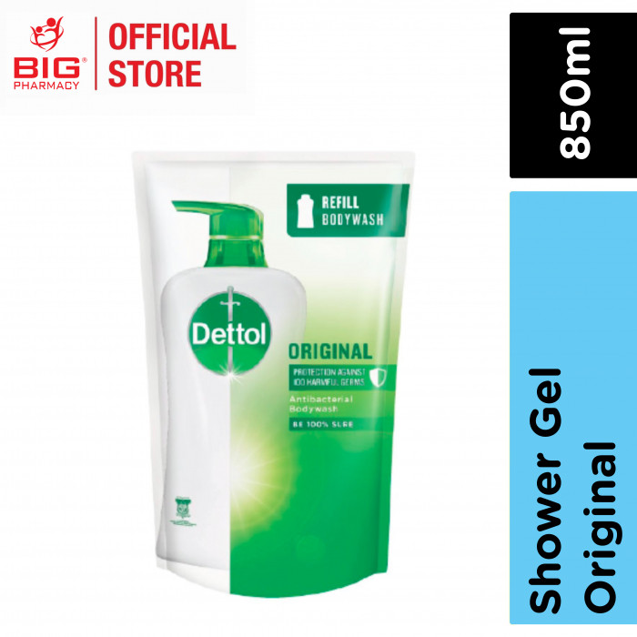 Dettol Shower Gel 850ml Original (Value Refill)