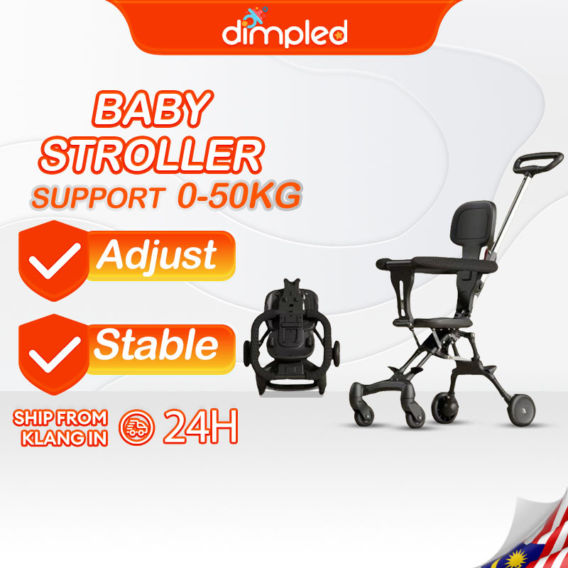 COD Baby Stroller 1-6 Age 2 Way Max40kg Magic stroller Foldable lightweight Kids Stroller Baby 婴儿手推车
