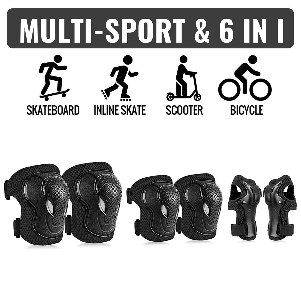 Luxury Classic Kids/Youth Protective Gear Set Kids Knee Pads Elbow Wrist Guard Protector 6 1 Scoot - Image 4