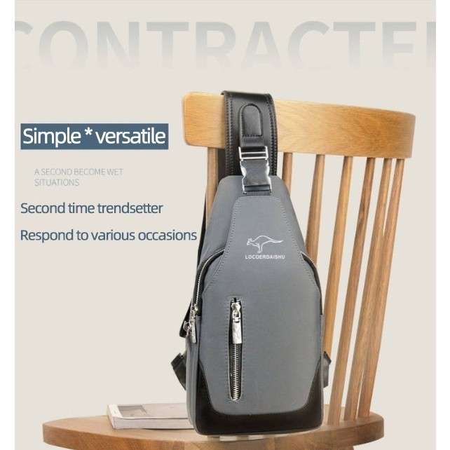 Portable Daily Official New Men Crossbody Bag Waterproof Chest Bags Short Trip Sling Male Pouch Pack Outdoor Chic - Image 5