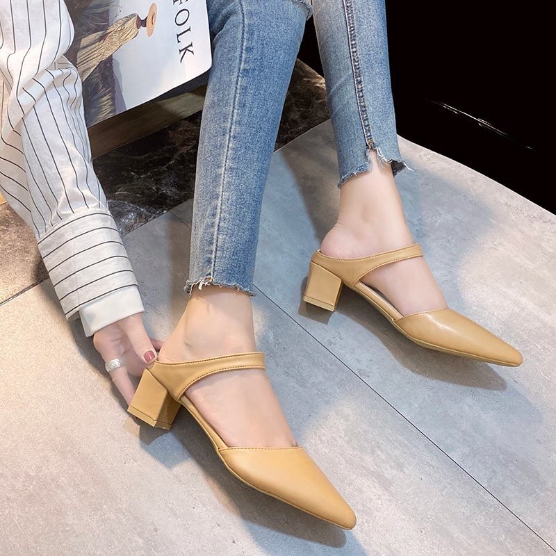 Essential Quality MAY New Ariv Heels Soft PU Thick Material Ready Stock Ainna - Image 2