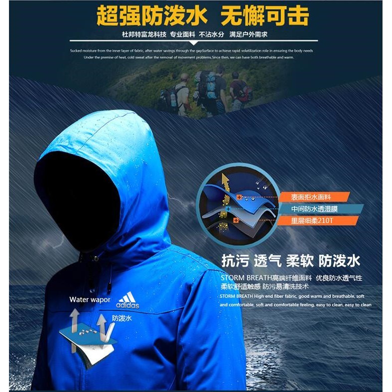 Essential Multi Ready StockUnisex Jacket Waterproof Outdoor Men Jaket Motor Breathable Windbreaker Lelaki Windbreak