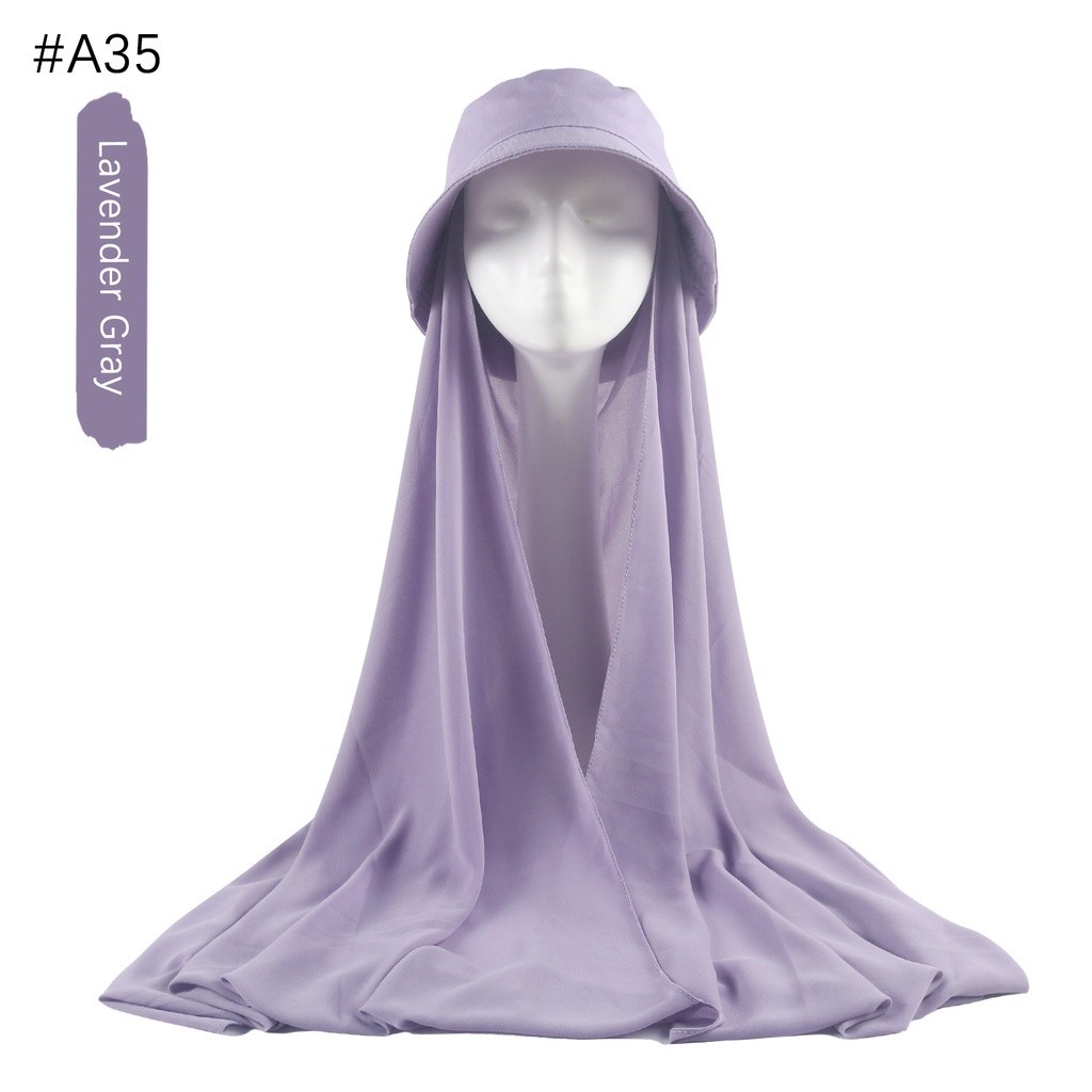 Purpose Have Chiffon Shawl Bucket Hat // Fisherman's - Image 2