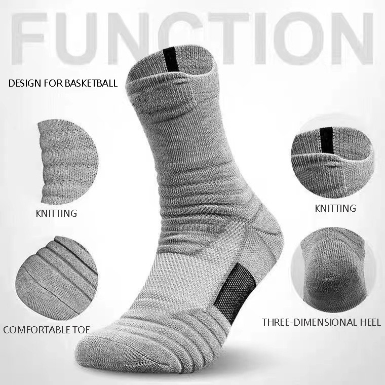 Purpose Reliable Men Professional Sports Socks Running Basketball Football Cycling Tennis Ski Anti-Slip Women's Thick... - Image 4
