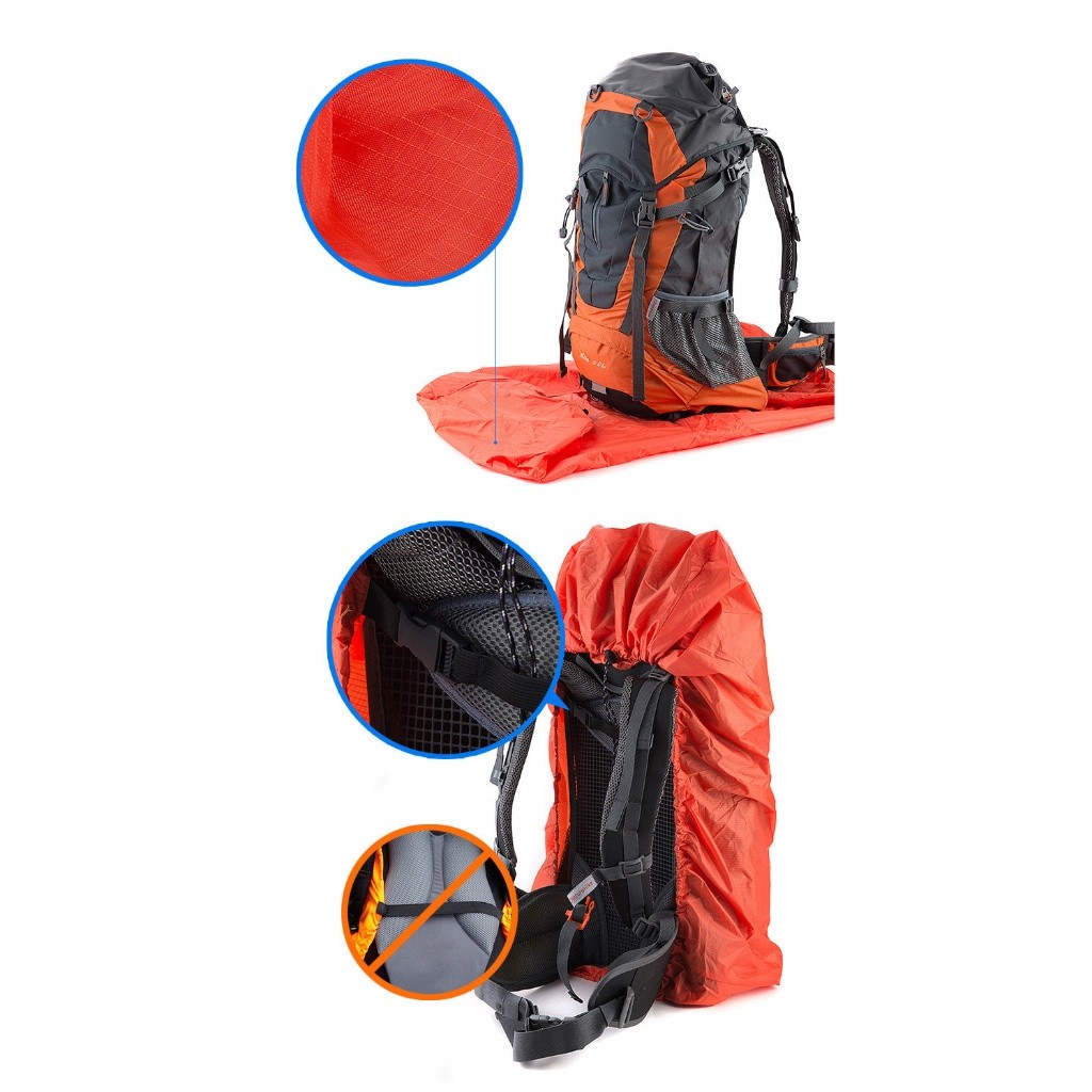 NatureHike Bag Cover 20~75L Waterproof Rain Cover For Backpack Camping Hiking Cycling School Backpack Luggage Bags Dust 