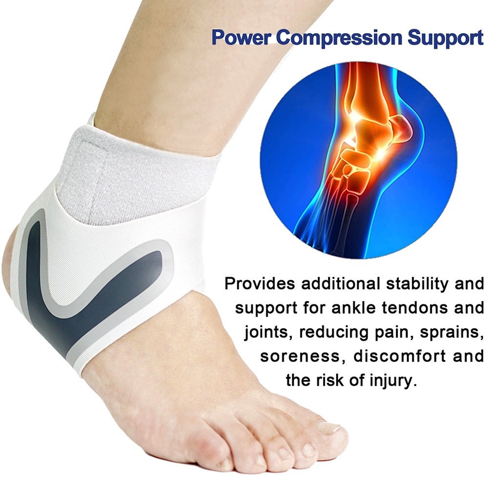 Versatile Durable SPOSAFE 1 PCS sports compression ankle spport brace Tendon Pain Relief supporter Basketball Running... - Image 2