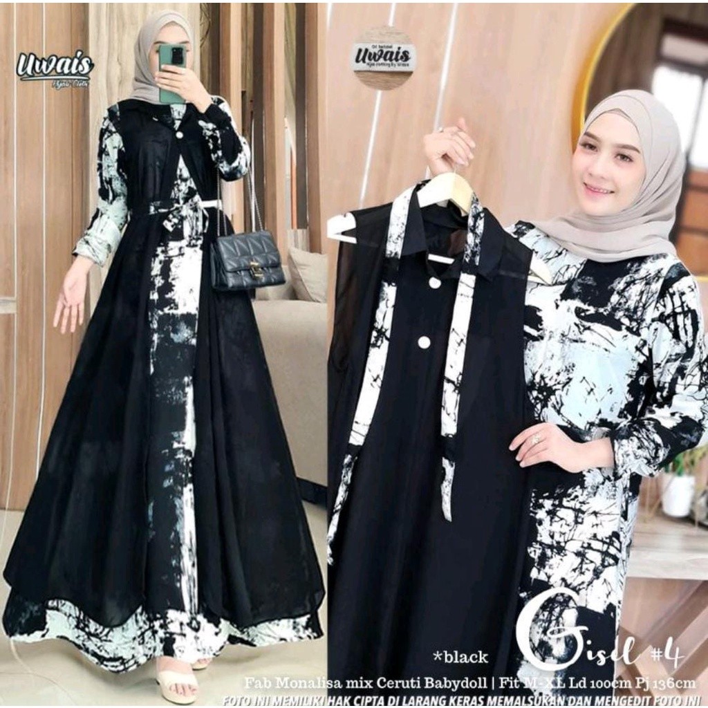 Multi Quality New JUMBO Gamis SUPER PLUS BLAZER Separate// MONALISA XXXL LD 130 //OUTER - Image 4