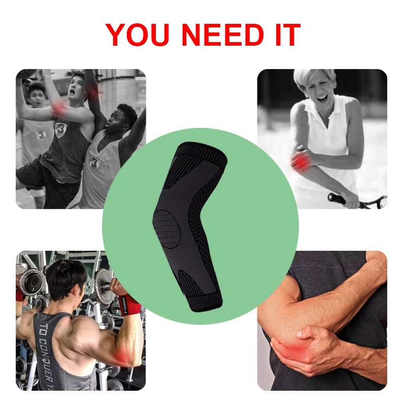 Premium Purpose 1pc Elbow Support Elastic Gym Sport Protective Pad Absorb Sweat Basketball Arm Sleeve Brace Reliable ... - Image 5