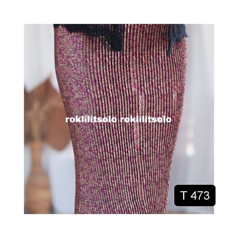 Versatile Have @INT>Pleated Skirt premium Pleated Songket Instant Stretchy kebaya Sk Essential - Image 3