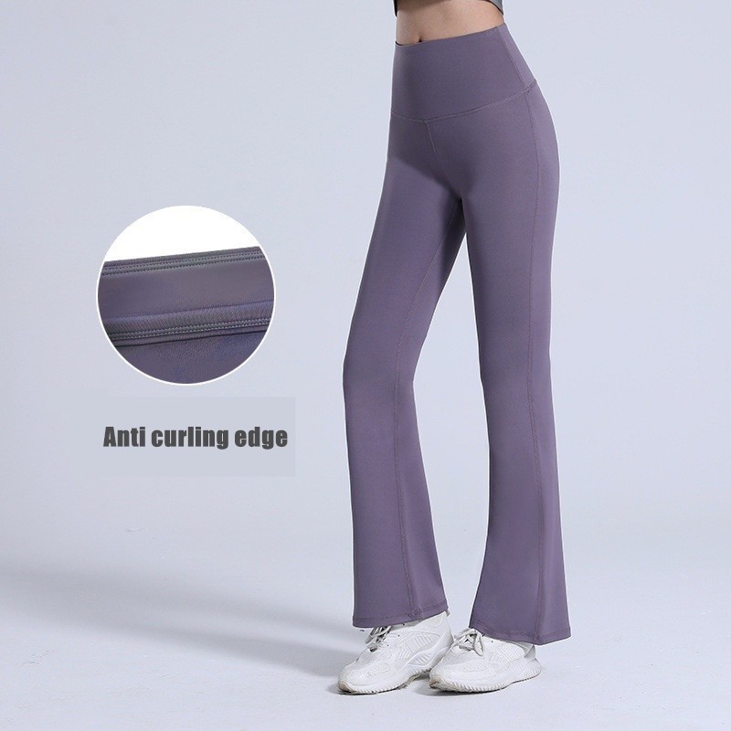 Premium Essential Women's Soft Flare Leg Yoga Pants High Waist Wide Palazzo Bell Bottom Sports Loose Leggings Durable - Image 3