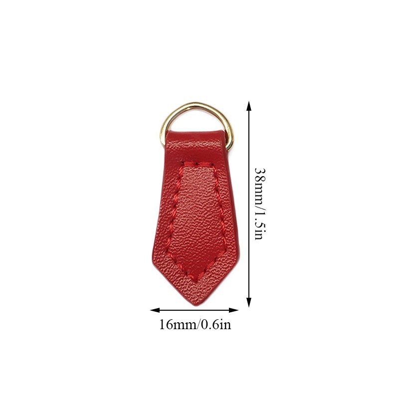 Trendy Outdoor HEHESHOP Diamond-shaped Zipper Pull Bag Accessories Head Clothing Leather Portable - Image 3