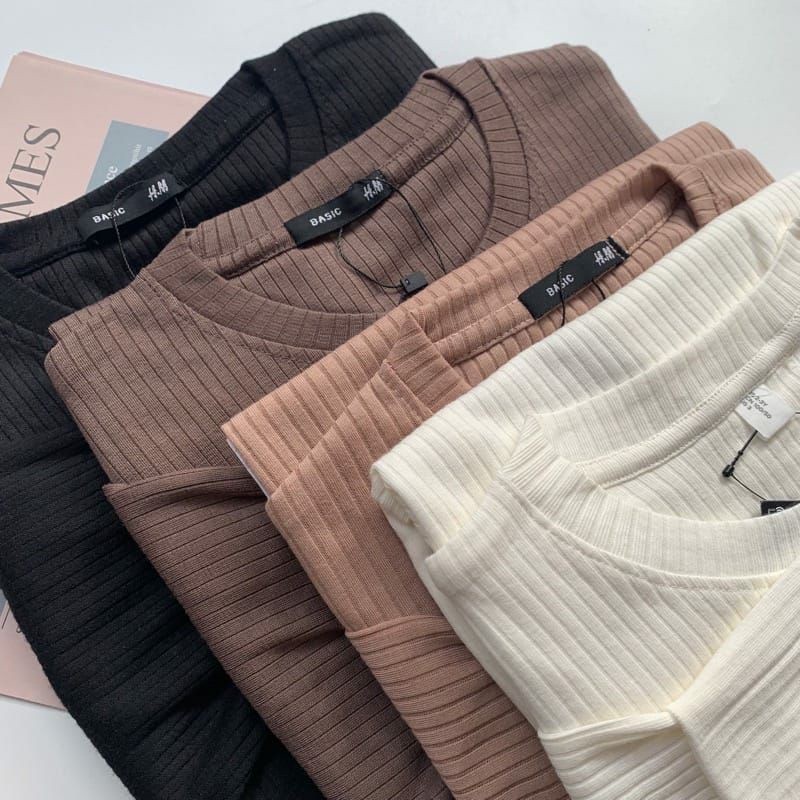 Reliable Purpose Needle Pull Out T-Shirt/Unisex Long Sleeve Rib T-Shirt | Kaos Cabut Jarum Plisket / Lengan Panjang U... - Image 4