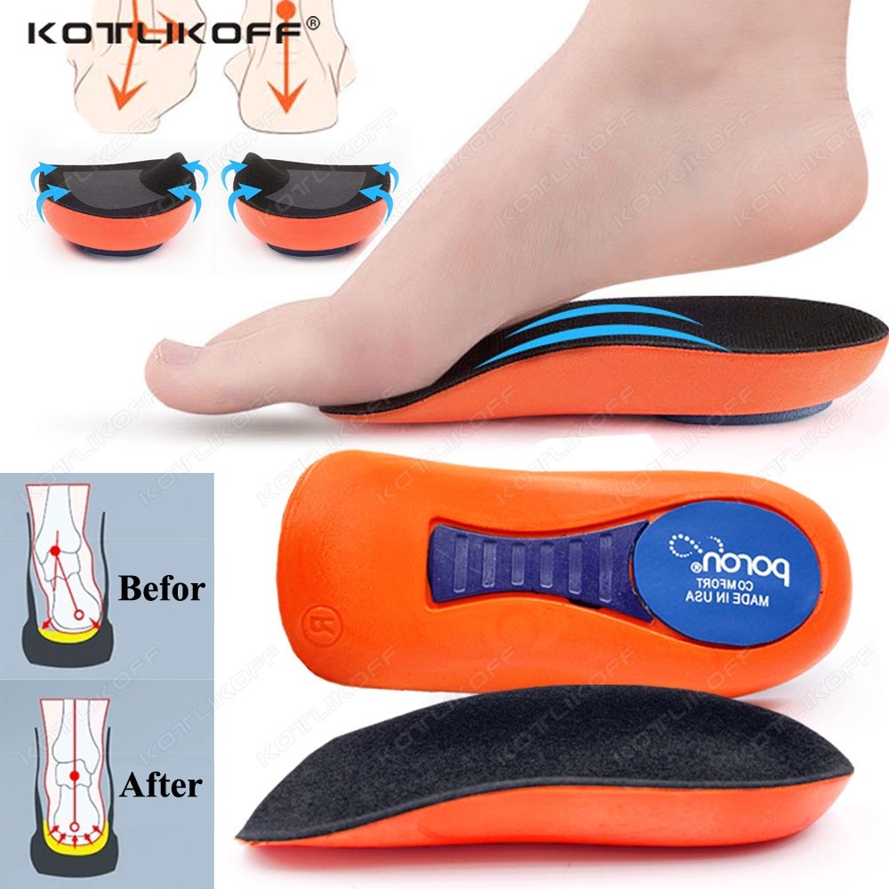 Premium Essential Orthopedic Half Insoles Plantar Fasciitis Pain Relief Heel Pad Sports Running Soft Elastic Shock Ab... - Image 3