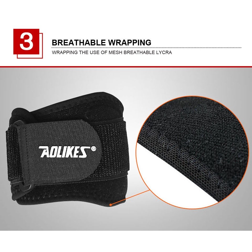 Style Accessory AOLIKES 1Pcs Adjustbale Tennis Elbow Support Guard Pads Golfer's Strap Lateral Pain Syndrome Epicondy... - Image 5