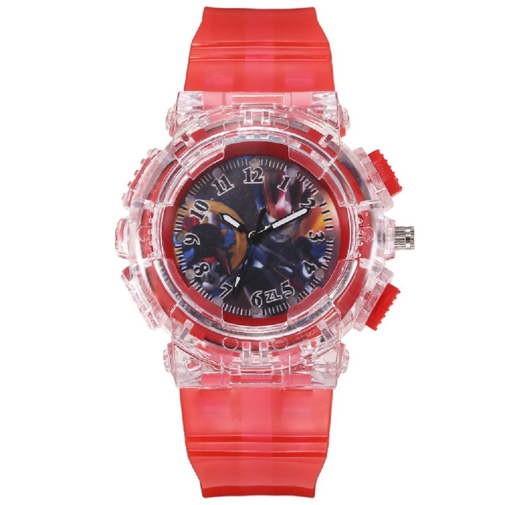 Analog Sport 2021-Ultraman Pattern Children LED Light Kids Watches Boys Girls Students Digital Watch 6 Colors Luxury - Image 3