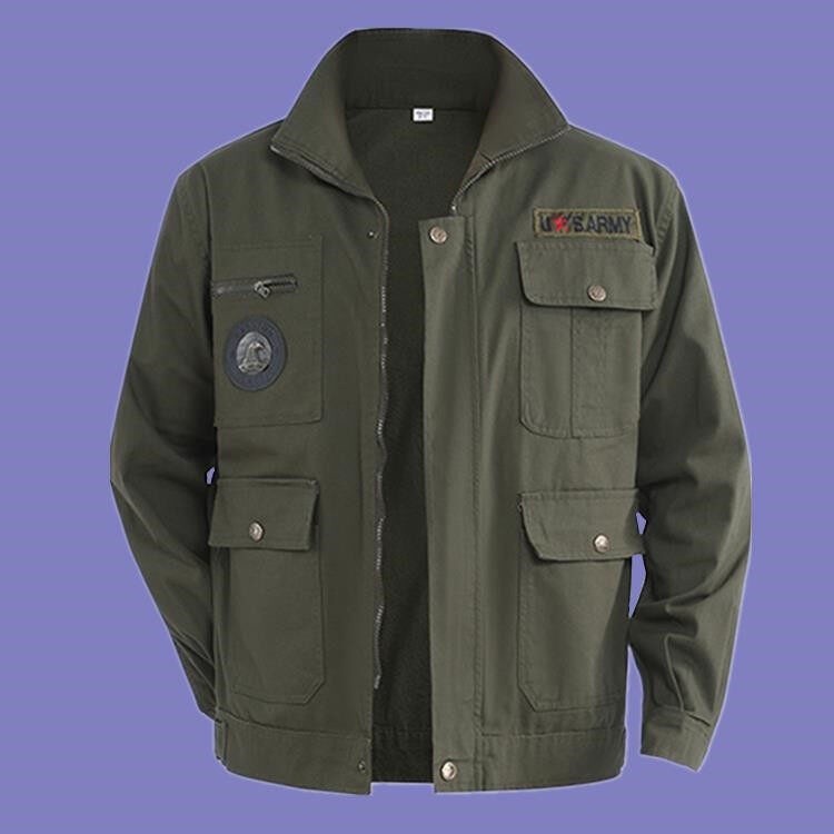 Duty Tool Baju Lelaki Men's pilot windproof jacket military tactics coat tooling cargo jaket men Craft Workshop - Image 2