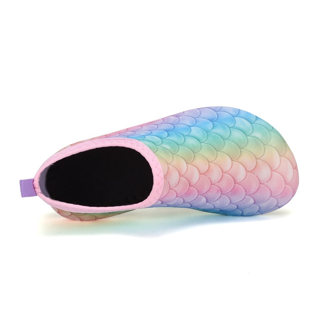 Walking Active Ranbow Fish Scale Water Shoes Boys Girls Kid's Quick-Dry Non-Slip Barefoot Aqua Socks Beach Swim Surf ... - Image 5