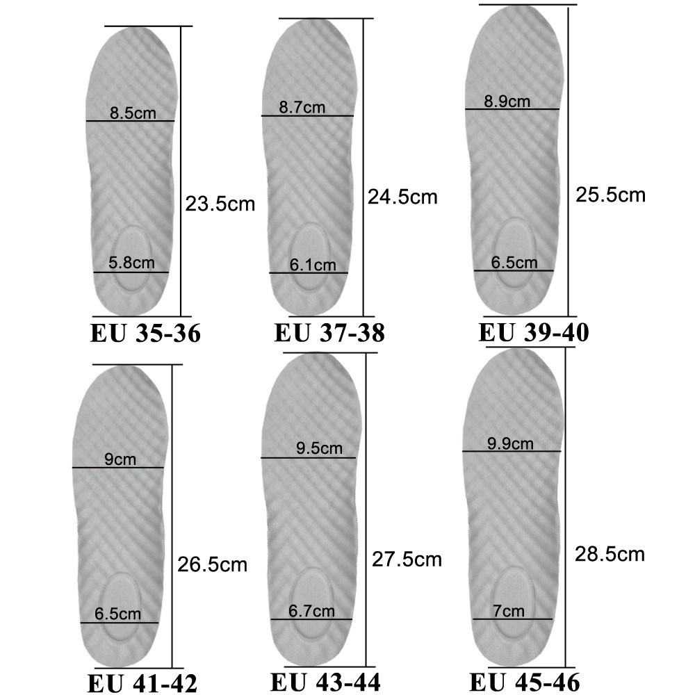 Comfort Fitness Latex Memory Foam Insoles Soft Elastic Foot Support Shoe Pads Breathable Orthopedic Sport Insole Feet... - Image 5