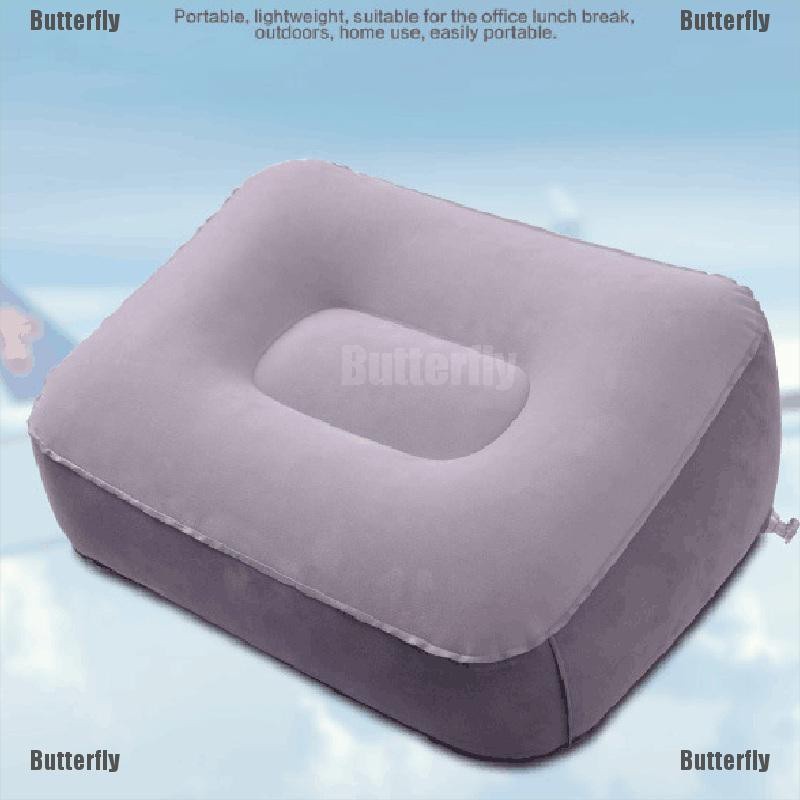 Premium Essential Butterfly Soft Footrest Pillow Pvc Inflatable Foot Rest Cushion Air Travel Office Versatile Durable - Image 4