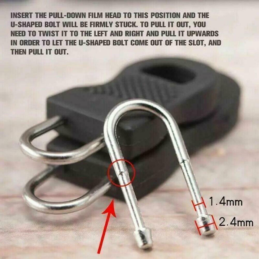 R Portable Universal Repair Kit Detachable Zipper Head Puller 8Pcs Pull Craft Travel Bag Suitcase Backpack Fixer - Image 4