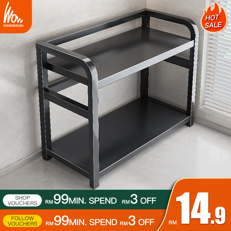 Kitchen Storage Rack Spice Rack Kitchen Rak Rempah Rak Serbaguna Kitchen Rack Rak Dapur Stainless Steel Seasoning Rack