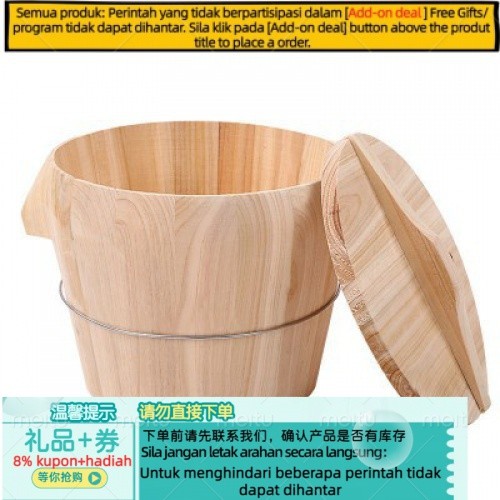 Get gifts/QMRice Steaming Barrel Fir Handmade Zhengzi Wooden Barrel Rice Chopsticks Zhengzi Bamboo Bamboo Food Steamer