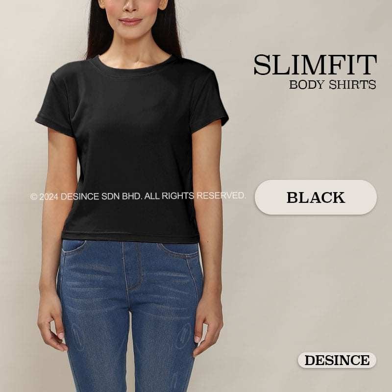 ?? DESINCE Women Short Sleeve Top Slim Fit Woman Casual Solid Color Shirt Baju Lengan Pendek Tshirt Perempuan WT 080