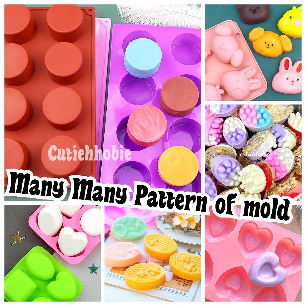 Silicone Cavity Mold Baking Handmade Soap Candle Chocolate Jelly Pudding Cake Flower Mould Food Grade Tool