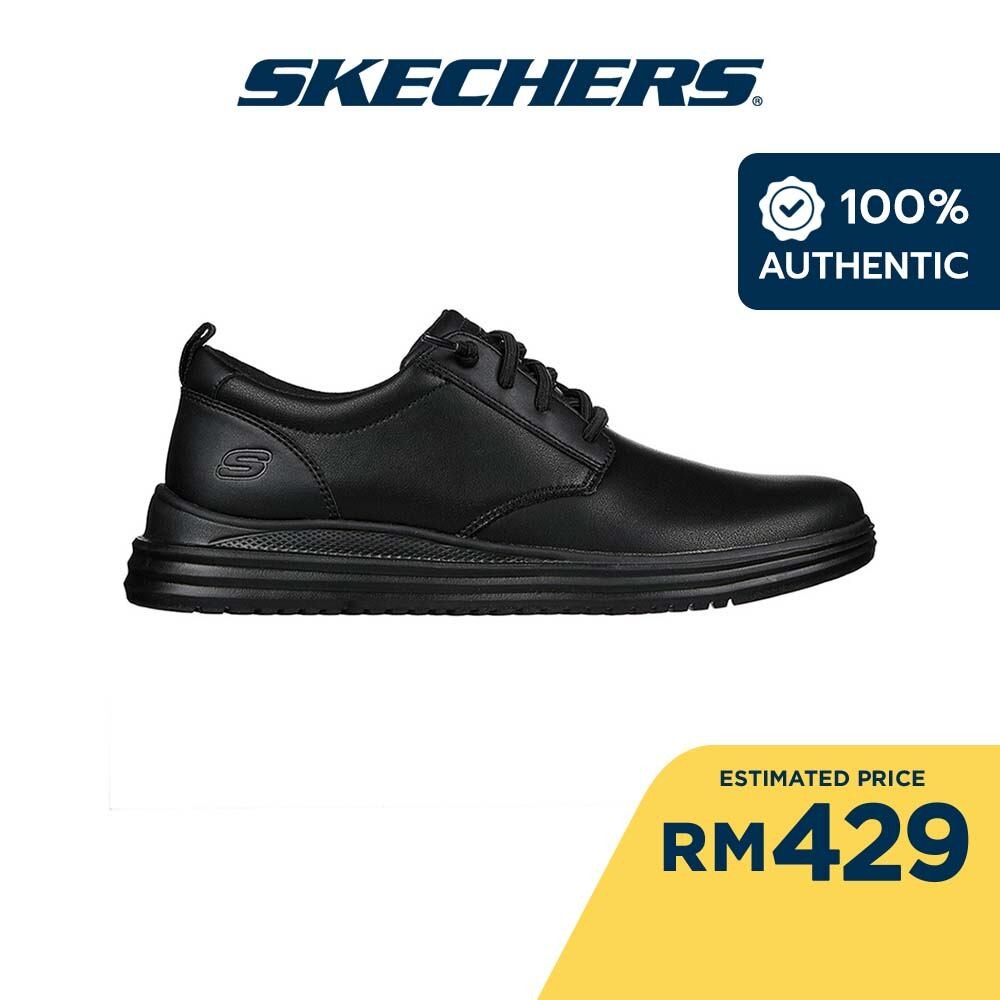 Skechers Men SKECHERS USA Proven Shoes - 204667-BBK Lelaki