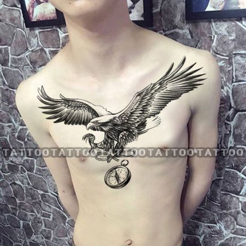 Reliable Purpose 纹身贴天使恶魔之翼防水持久Tattoo Stickers Wings Big Back Men Women Angel Devil Waterpro... - Image 4